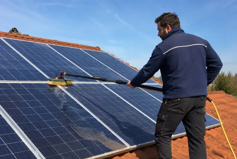 Nettoyage et entretien de panneaux solaires à la Bastide